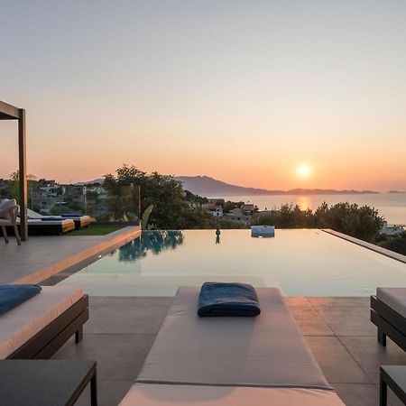 Villa Ekphrasis With Sea View And Jacuzzi Ravdhoúkha المظهر الخارجي الصورة