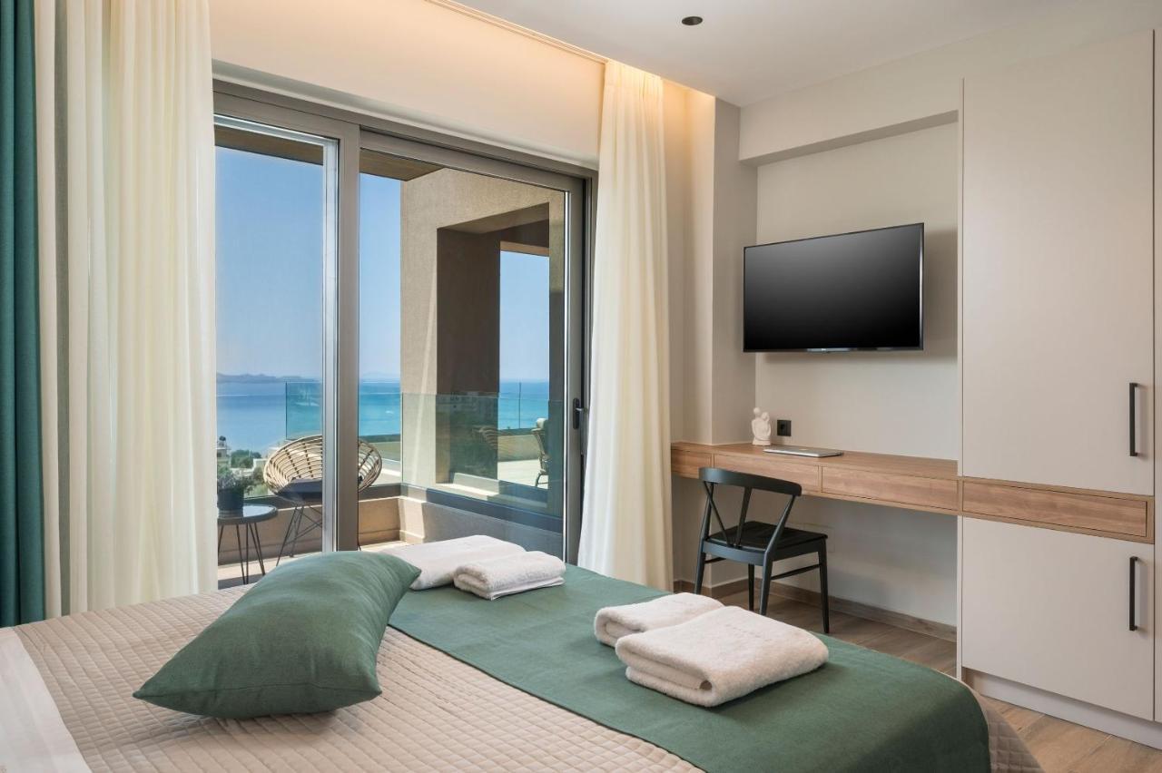Villa Ekphrasis With Sea View And Jacuzzi Ravdhoúkha المظهر الخارجي الصورة