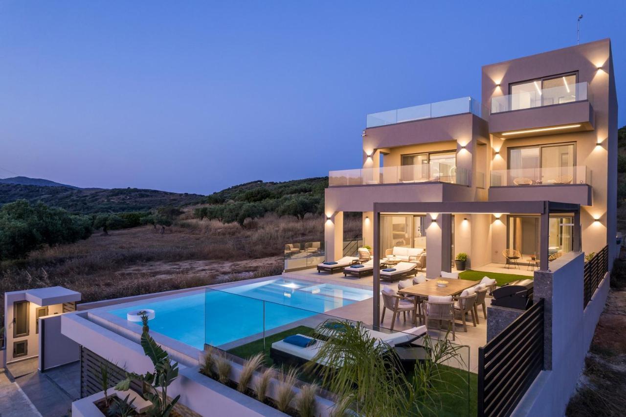 Villa Ekphrasis With Sea View And Jacuzzi Ravdhoúkha المظهر الخارجي الصورة