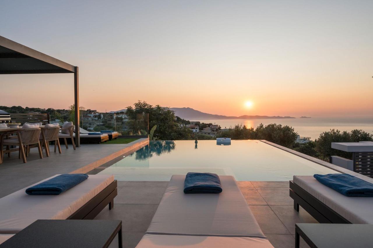 Villa Ekphrasis With Sea View And Jacuzzi Ravdhoúkha المظهر الخارجي الصورة