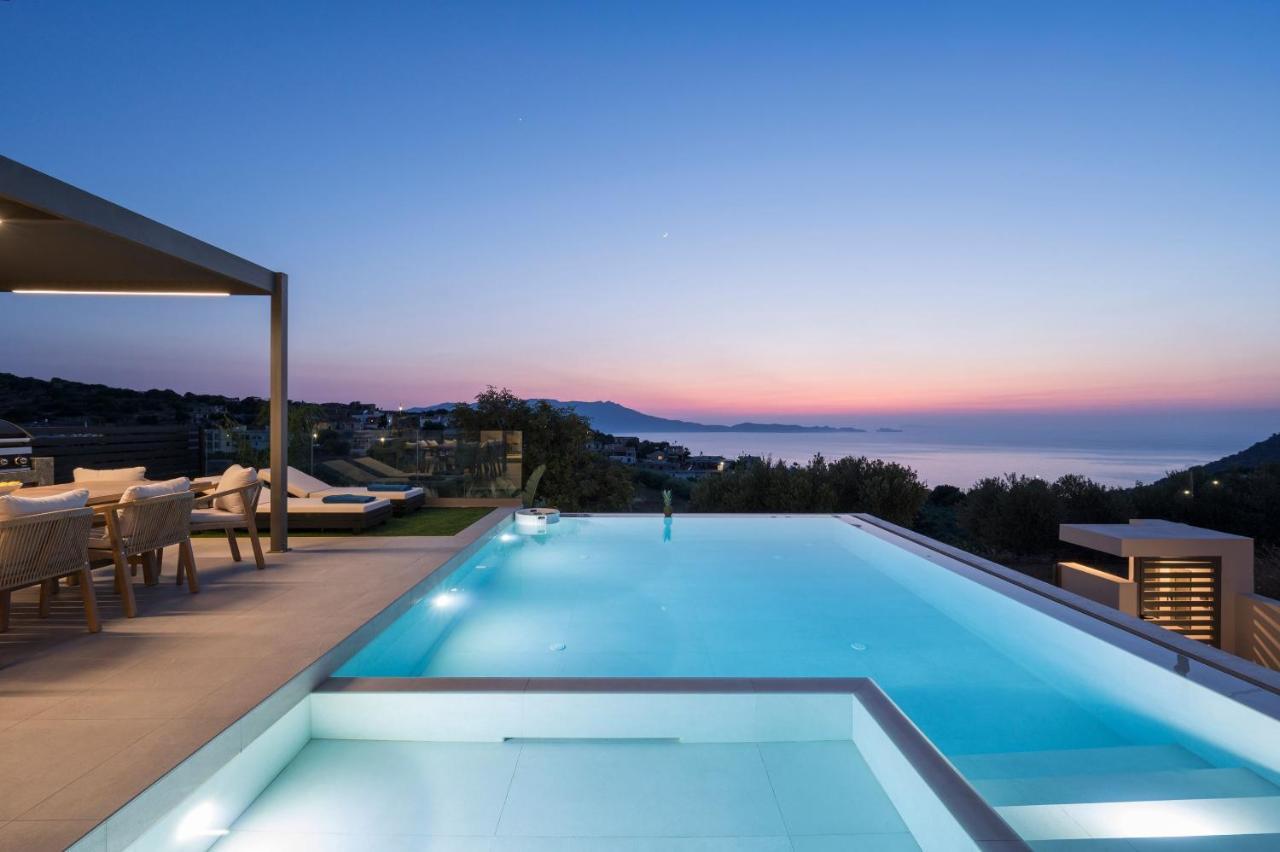 Villa Ekphrasis With Sea View And Jacuzzi Ravdhoúkha المظهر الخارجي الصورة