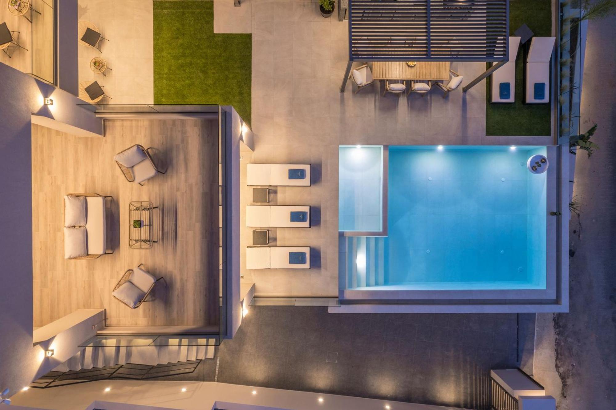 Villa Ekphrasis With Sea View And Jacuzzi Ravdhoúkha المظهر الخارجي الصورة